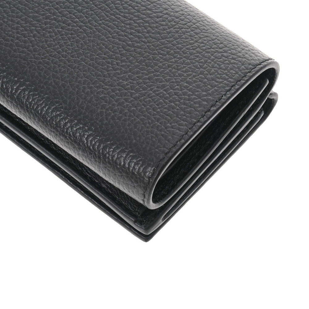 Balenciaga Cash Calfskin Compact Black fold Wallet Tri - Picture 7 of 12